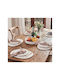 SteweHome Wicker Beige Placemats 40x30cm 7 Pieces