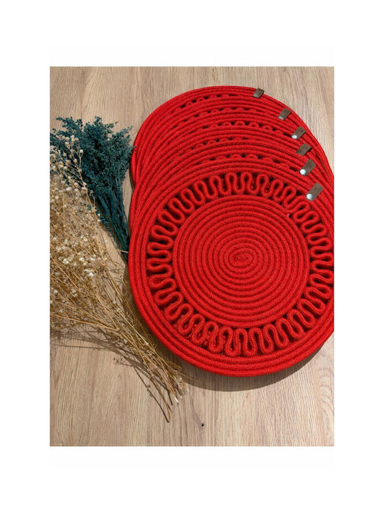 SteweHome Tischsets Korbweide Rote 33x33cm 6 Stück