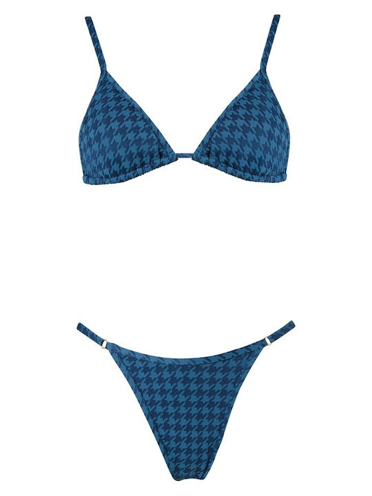 Stefania Frangista Set Bikini Μπλε