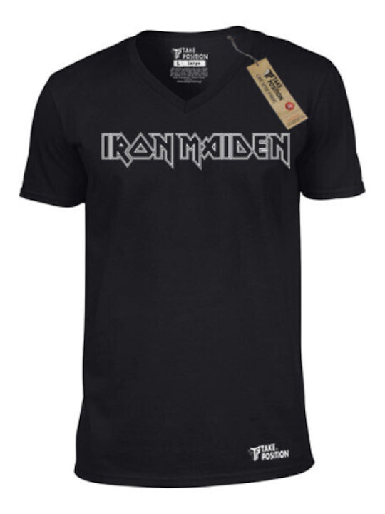 T-shirt V Λαιμόκοψη Takeposition Iron Maiden Μα...