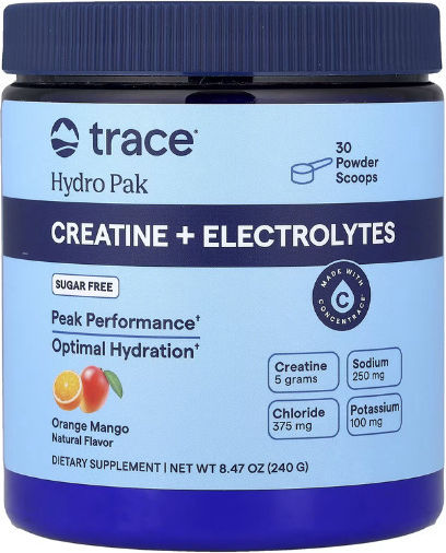 Trace Minerals Μονοϋδρική Κρεατίνη Orange Mango 240gr
