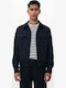 Дълъг Ръкав Overshirt Син