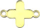 Plexiglass Link Cruce Aur 18x13mm 10 Bucăți