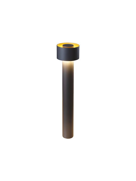 VK Lighting Outdoor LED Floor Lamp for Exterior 10W with Warm White Light IP65 Gray