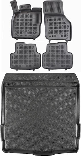 Floor Mats Trunk Set Compatible Vw Golf Viii Stw Bottom 5 Pieces