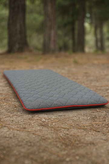 SteweHome Ημίδιπλο Υπόστρωμα Camping 190x90cm Πάχους 6cm Κόκκινο
