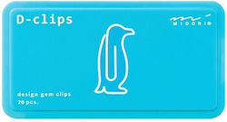 Midori D-clips 43392-006 Penguin Paper Clips Pack 20 4902805433921