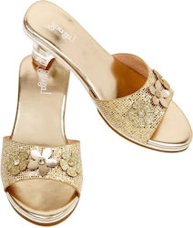 Souza For Kids Pantofi De Botez Din Piele Balerine Aurii