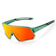 Rockbros Cycling Glasses with Green Frame and Polarized Lenses