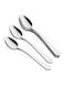 SteweHome Set Of Silver Inox Coffee Tea Spoons 6 Pieces