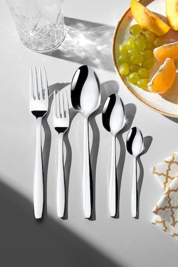SteweHome Cutlery Set Stainless Steel Silver 60 Pieces