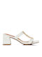 Fabric White Sandals