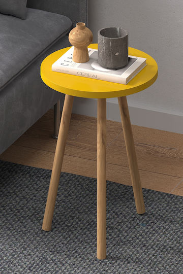 Nachttische Holz Gelbe 2Stücke 46x46cm STE-017845-V35912 Nachttische Holz Gelbe 2Stücke 46x46cm STE-017845-V35912