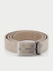 Men's Leather Beige Belt