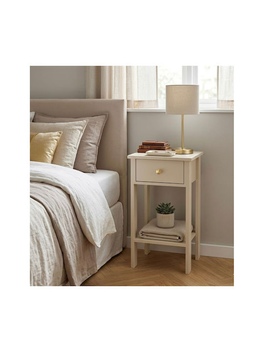 Metallic Gold Bedside Table 40x35x70cm
