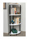 White Bookcase 35x35x110cm