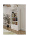 Bibliotecă Albă 65x22x150 cm
