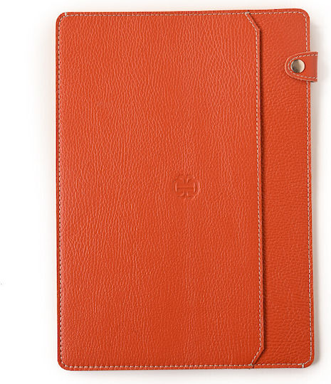 Leather Folder A4 Orange Pocket 23x32 15org02 1502-32