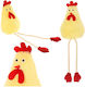 Saska Garden Easter Yellow Polyester Chicken