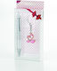 Favor Box Metal Pen Keychain Pink Swans 9x18h Box Per Set 12 Pcs