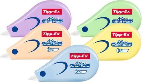 Bic Tipp-ex Коригираща Лента Mini Pocket Mouse 5mmx6m Различни Цветове