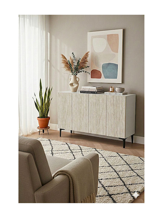 SteweHome Sideboard Holz Mehrfarbig 120x32x75cm