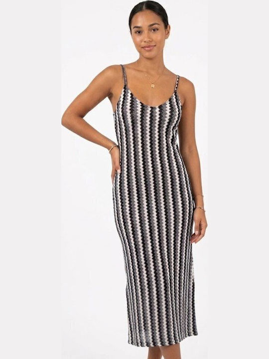 Soccus Women's Maxi Beach Caftan White-Grey-Black