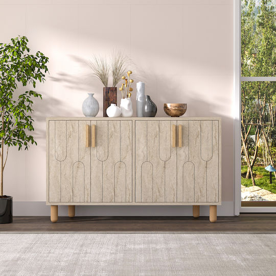 Μπουφές Ξύλινος Καφέ 120x30x73cm