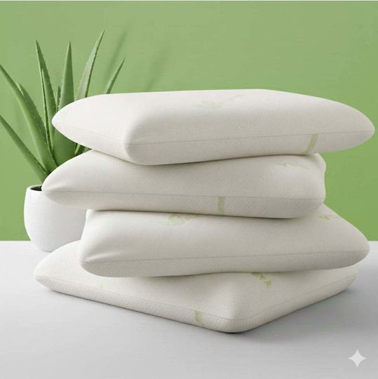 SteweHome Aloe Vera Bed Pillow Memory Foam 50x70cm 4 Pieces