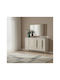 SteweHome Sideboard Holz 120x32x75cm Mehrfarbig