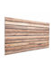 Panouri Decorative 3D Pentru Perete Din Spumă Cu Adeziv Maro 100x50x2.5cm 5 Bucăți