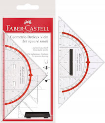 Faber-Castell Геометричен Триъгълник Пластмасов Прозрачен с Прозрачна Дръжка Faber-Castell Геометричен Триъгълник Пластмасов Прозрачен с Прозрачна Дръжка