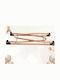 SteweHome Cradle with Mattress and Wheels Gray
