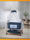 SteweHome Cradle with Mattress and Wheels Pink