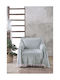 SteweHome Knitted Armchair Throw 160x160cm Natural