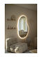 SteweHome Asymmetrical Bathroom Mirror Led 50x100cm Yellow