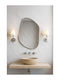 SteweHome SteweHome Badezimmerspiegel aus Metall 60x80cm Silber
