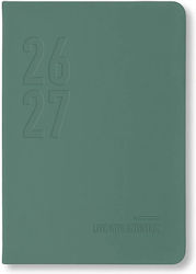 Letts Conscious Ατζέντα A5 2026/27 Πράσινη