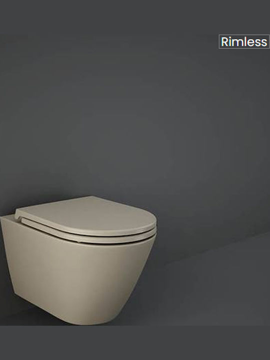 Rak Ceramics Feeling Λεκάνη Κρεμαστή Rimless Καφέ Rak Ceramics Feeling Λεκάνη Κρεμαστή Rimless Καφέ