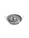 Adeleq WL-121 Round Metallic Recessed Spot with GU10 MR16 Bulb Base Silver 8x8cm