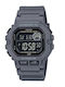 Casio Ψηφιακό Γυναικείο Ρολόι Χρονογράφος Μπαταρίας με Γκρι Καουτσούκ Λουράκι