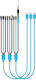 Maant Power Supply Boot Testing Cable Iphone 6 To 16 Pro Max Model Kj-04 Flexible Blue