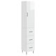 vidaXL Bathroom Column Cabinet Wall Hung M33xD34.5xH90cm White