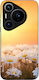 Sonique Back Cover Din Silicon Auriu Huawei Pur...