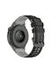 Tragbare Bänder Silikon Rugged Grid Amazfit GTR 4 46mm Schwarz Grau