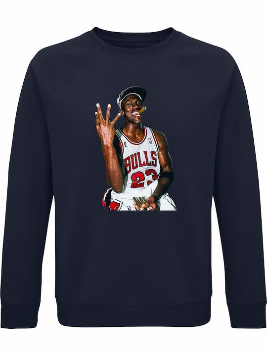 Sweatshirt Organic Unisex " Michael Jordan Ciga...