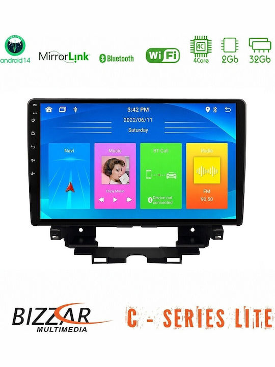 Bizzar Sistem Audio Auto Pentru Renault Kangoo 2010 Bluetooth USB AUX Wi-Fi GPS Apple CarPlay Android Auto Cu Ecran Tactil 10