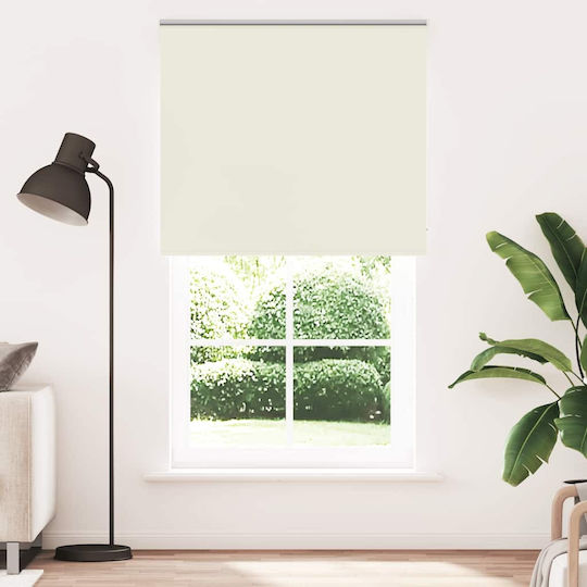 vidaXL Roller Blinds Total Blackout Ecru W125xH230cm 4011731