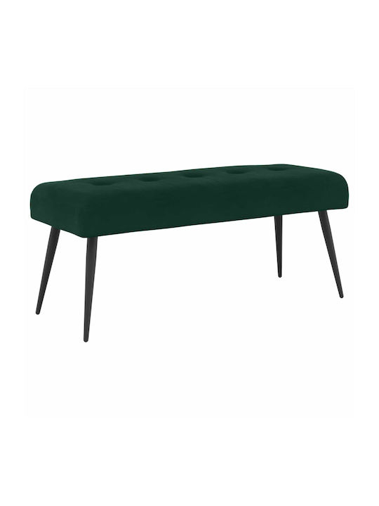 Bancă De Bucătărie Catifelată Verde Închis 110x40x46cm