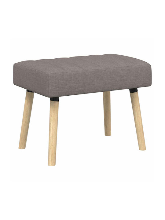 Dining Bench with Fabric Upholstery Taupe 60x40x45cm